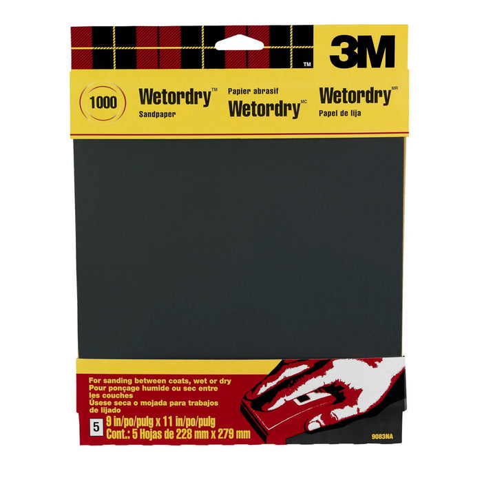 3M Wetordry Sandpaper 9083NA-20, 9 in x 11 in (228 mm x 279 mm)
1000-grit