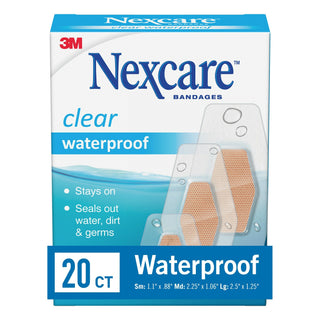 Nexcare Waterproof Bandages 588-20PB, Assorted 20 ct