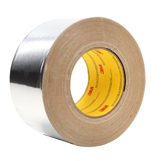 3M Aluminum Foil Tape 439, Silver, 3 1/2 in x 60 yd, 3.1 mil