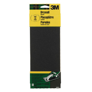 3M Drywall Sanding Sheets 9091DC-NA 4 3/16 in x 11 1/4 in x in, Fine
grit, 5/pk