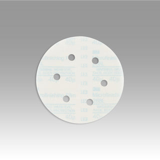 3M Hookit Microfinishing Film Disc 268L, 40 Mic 3MIL, Type D, 6 in x
NH, D/F 8HL