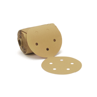 3M Stikit Gold Paper Disc Roll 216U, 5 in x NH 5 Holes P100 A-weight,
D/F