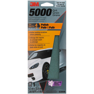 3M Trizact Performance Sandpaper, 03056, 5000, 3 2/3 in x 9 in