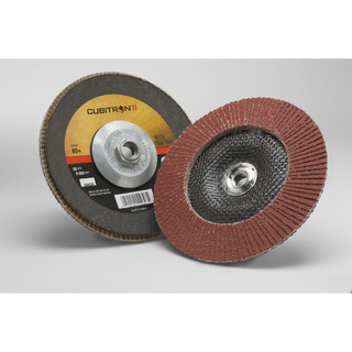 3M Cubitron II Flap Disc 967A, 80+, T29 Quick Change, 7 in x 5/8"-11