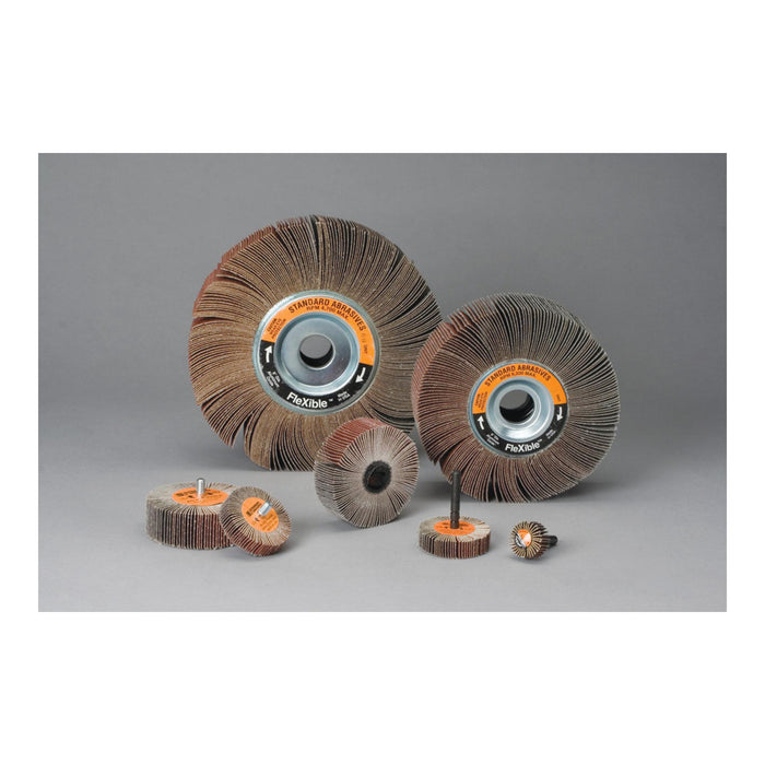 Standard Abrasives Aluminum Oxide Flap Wheel, 681410, 180, 8 in x 1 in
x 1 in