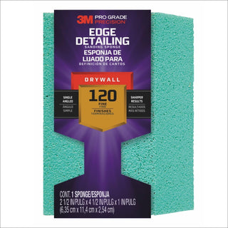 3M Pro Grade Precision Drywall Edge Detailing Angled Sanding Sponge
Fine grit