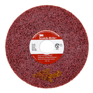 Scotch-Brite Metal Finishing Wheel, MF-WL, 5A Coarse, 6 in x 1 in x 1
in