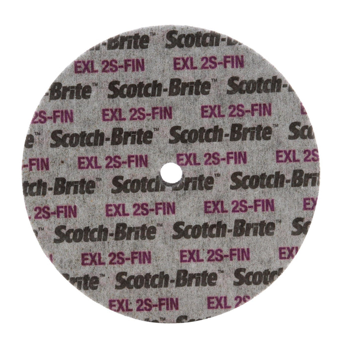 Scotch-Brite EXL Unitized Wheel, XL-UW, 2S Fine, 6 in x 1/4 in x 1/4
in