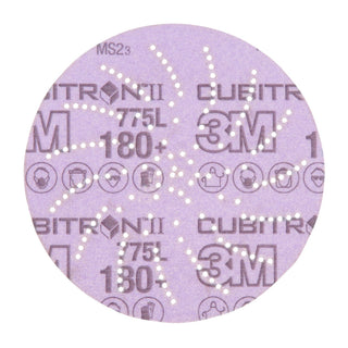3M Xtract Cubitron II Film Disc 775L, 180+, 5 in, Die 500LG,
50/Carton
