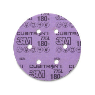 3M Cubitron II Stikit Film Disc 775L, 180+, 6 in x NH, D/F 6HL,
Linered w/Tab