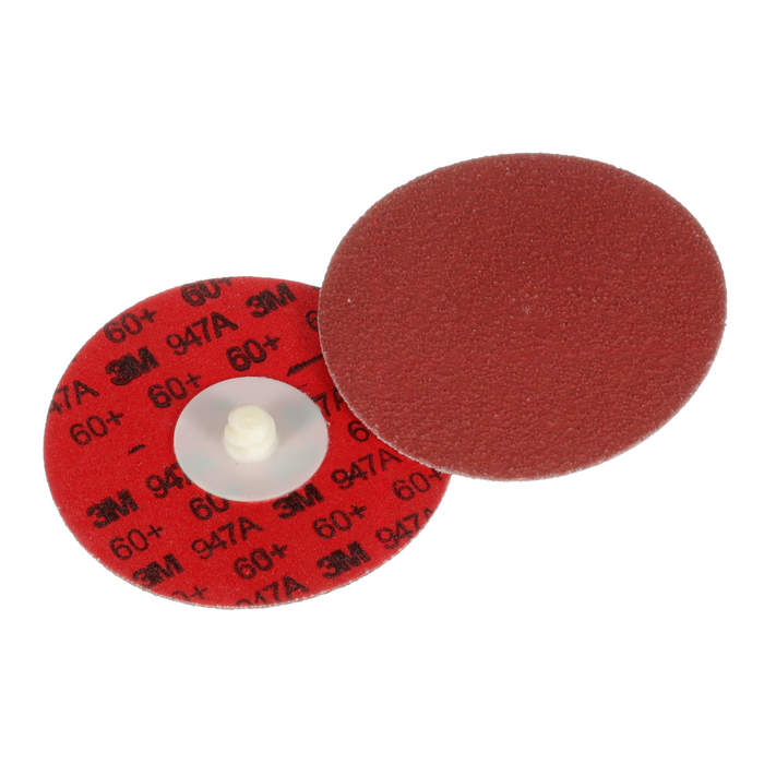3M Cubitron II Roloc Durable Edge Disc 947A, 60+, X-weight, TR,
Maroon, 4 in