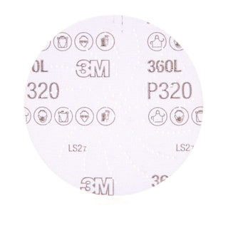 3M Xtract Film Disc 360L, P320 3MIL, 5 in, 100/Carton