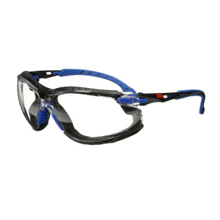 3M Solus Safety Glasses 1000-Series S1101SGAF-KT, Kit, Foam, Strap,
Black/Blue