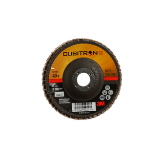 3M Cubitron II Flap Disc 967A, 40+, T29, 4 in x 5/8 in