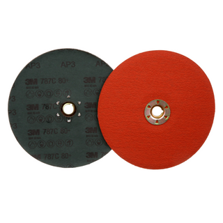 3M Fibre Disc 787C, TN Quick Change, 7 in 80+, 25/Bag