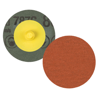 3M Roloc Fibre Disc 787C, 80+, TR, 4 in, Die R400BB, 25/Carton