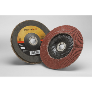 3M Cubitron II Flap Disc 969F, 80+, T29, 7 in x 7/8 in