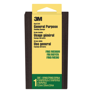 3M General Purpose Sanding Sponge DSFM-F-ESF-10, 2 7/8 in x 4 7/8 in x 1 in