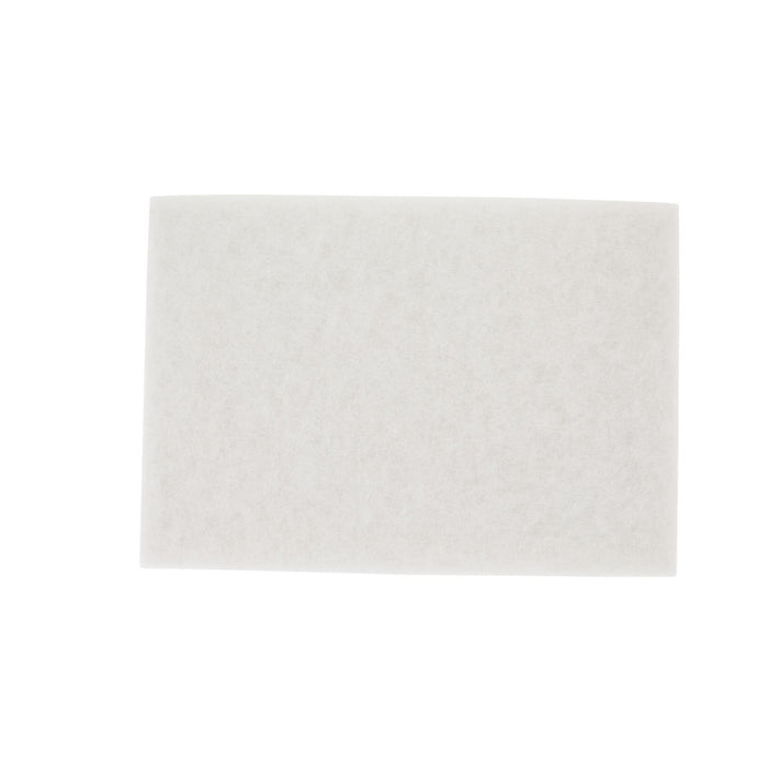 3M White Super Polish Pad 4100, 12 in x 18 in