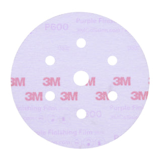 3M Purple Finishing Film Hookit Disc Dust-Free, 30771, 6 in, P600