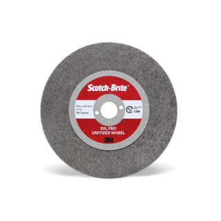 Scotch-Brite EXL PRO Unitized Wheel, EX-UW, 8A Coarse, 4 in x 3.2 mm x
3/8 in