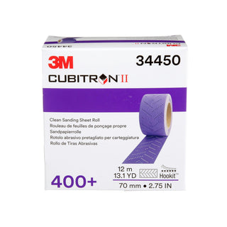 3M Cubitron II Hookit Clean Sanding Sheet Roll, 34450, 400+ grade, 70
mm x 12 m