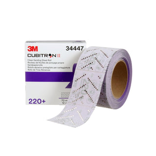 3M Cubitron II Hookit Clean Sanding Sheet Roll, 34447, 220+ grade, 70
mm x 12 m