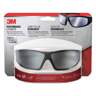 3M Safety Eyewear Silver Mirror, 90213-HZ4-NA, Blk Frame Gry Accent