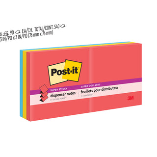 Post-it® Super Sticky Dispenser Pop-up Notes R330-6SSAN