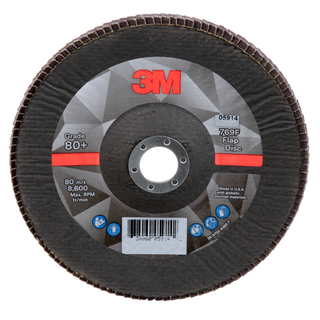 3M Flap Disc 769F, 80+, T29, 7 in x 7/8 in