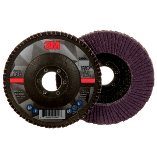 3M Flap Disc 769F, 60+, T27, 4-1/2 in x 7/8 in