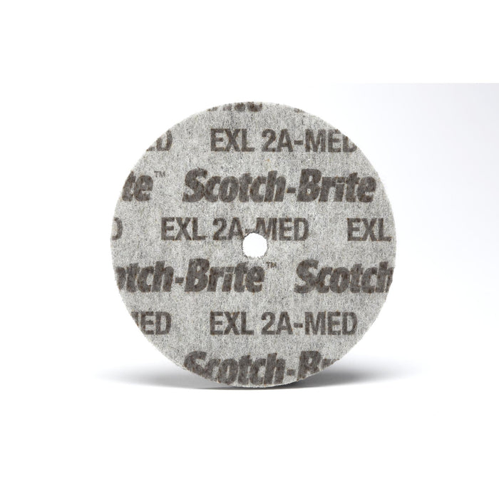 Scotch-Brite EXL Unitized Wheel, 6 in x 3/20 in x 1 in, 2A MED