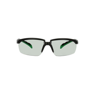 3M Solus 2000 Series, S2017AS-BLK, Black/Green Temples