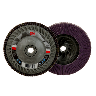 3M Flap Disc 769F, 80+, T27 Quick Change, 5 in x 5/8 in-11