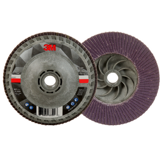 3M Flap Disc 769F, 120+, T27 Quick Change, 4-1/2 in x 5/8 in-11