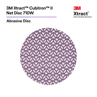 3M Xtract Cubitron II Net Disc 710W, 320+, 8 in x NH, Die 800L,
50/Carton