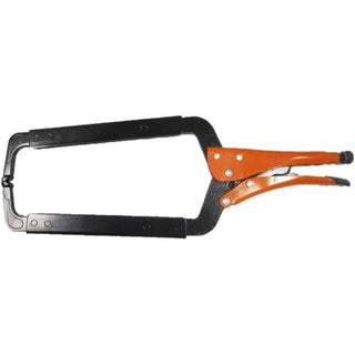 Grip-On 12418 18-Inch Steel C-Clamp Locking Pliers in Orange Epoxy