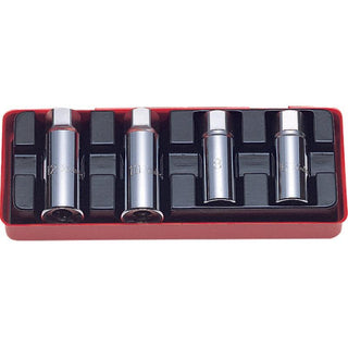 Ko-Ken 4211A 1/2 Inch Sq. Dr. Stud Puller Set 1/4-1/2 4 Pieces