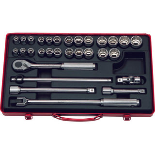 Ko-ken 4273AM Hex 1/2"Sq. Drive 12 Point Socket Set 30 Pcs