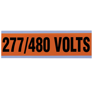 Ideal 44-298 Voltage and Conduit Marker Card, "277/480v", Large