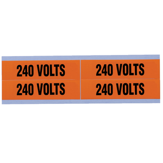 Ideal 44-358 Voltage and Conduit Marker Card, "240v', Medium