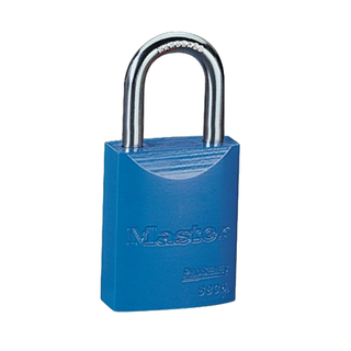 Ideal 44-920 Padlock, High Visibility Aluminum, Blue