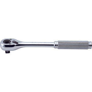Ko-ken 4753PB 1/2"Sq. Dr. Ratchet Handle 24 Teeth L.250 mm Push Button Polished Handle