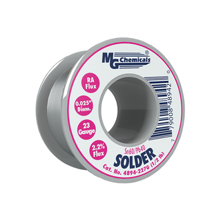 MG Chemicals 4894-227G Sn60/Pb40 Rosin Core Leaded Solder 0.025" Diameter 1/2 lbs Spool