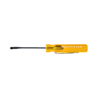 Klein Tools A131-2 1/8" Cabinet-Tip Pocket Clip Screwdriver