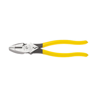 Klein Tools D213-9NE-CR 9" High Leverage Side Cutting and Connector Crimping Plier