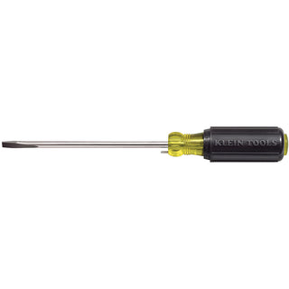 Klein Tools 605-4B 1/4" Cabinet Tip Wire Bending Screwdriver on 4" Round-Shank