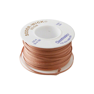 Chemtronics 50-4-100 SODER-WICK Rosin Desoldering Braid .110", 100ft