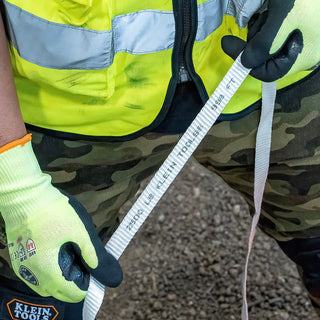 Klein Tools 50141 Conduit Measuring Pull Tape for Heavy-Duty Cable and Wire Pulling, 2500-Pound x 1000-Foot Long