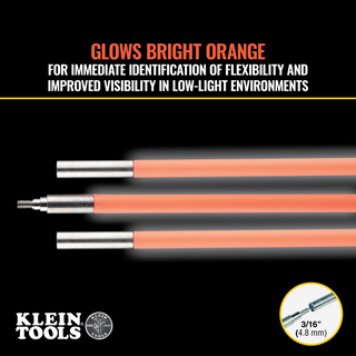 Klein Tools 50153 Lo-Flex Glow Rod, 15-Foot